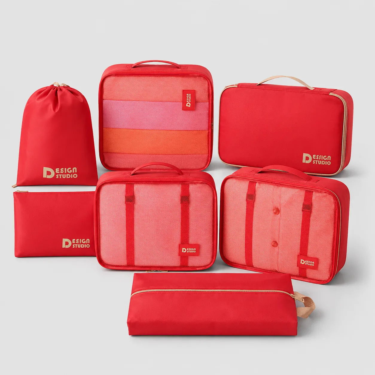 Set 7 Pochettes Valise