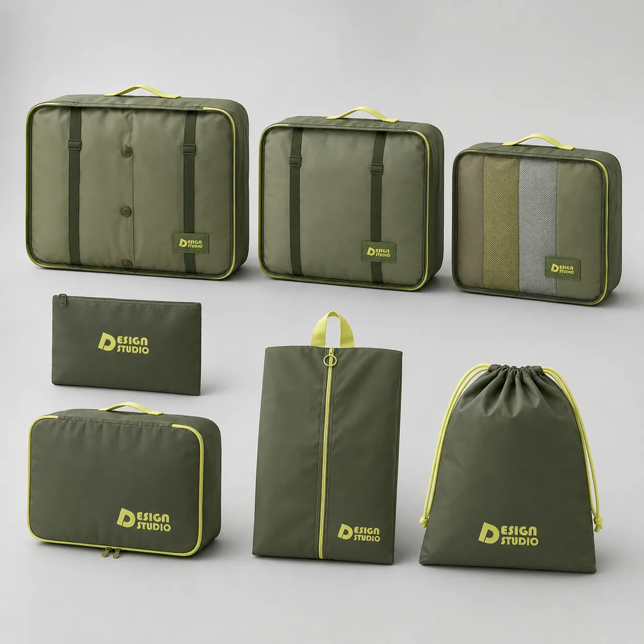 Set 7 Pochettes Valise